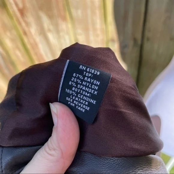 TERI JON SPORTSWEAR Brown Mixed Media Sleeveless Dress 6 - Picture 4 of 15